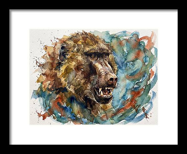 Baboon In Watercolor Splendor