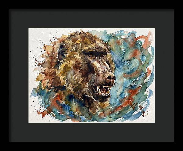 Baboon In Watercolor Splendor