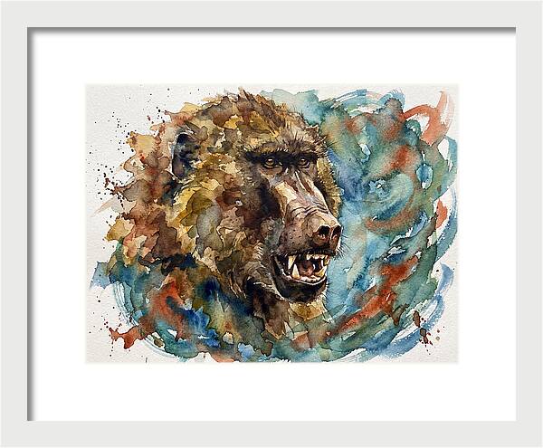 Baboon In Watercolor Splendor