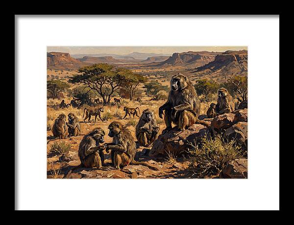 Baboon Troop Social Interaction