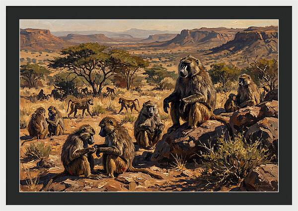 Baboon Troop Social Interaction