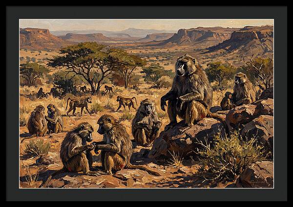 Baboon Troop Social Interaction