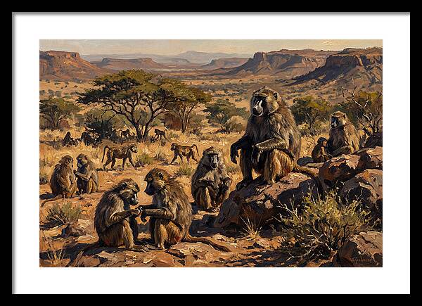 Baboon Troop Social Interaction