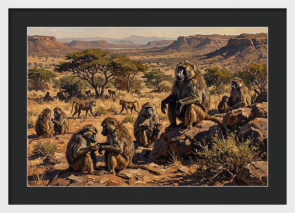 Baboon Troop Social Interaction