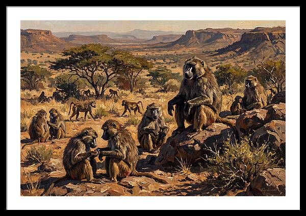 Baboon Troop Social Interaction