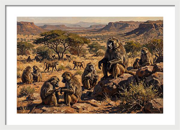 Baboon Troop Social Interaction
