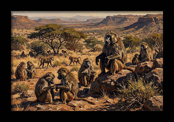 Baboon Troop Social Interaction