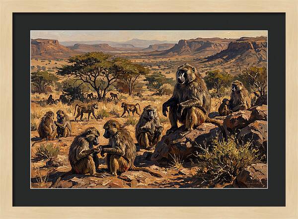 Baboon Troop Social Interaction