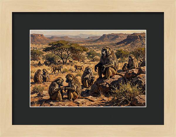 Baboon Troop Social Interaction