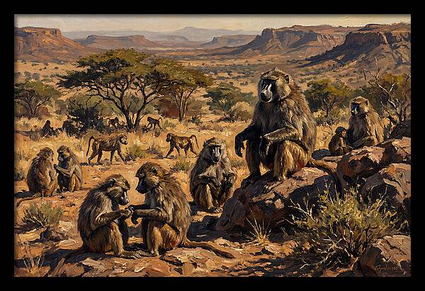 Baboon Troop Social Interaction