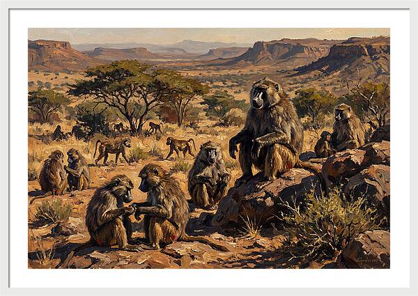 Baboon Troop Social Interaction