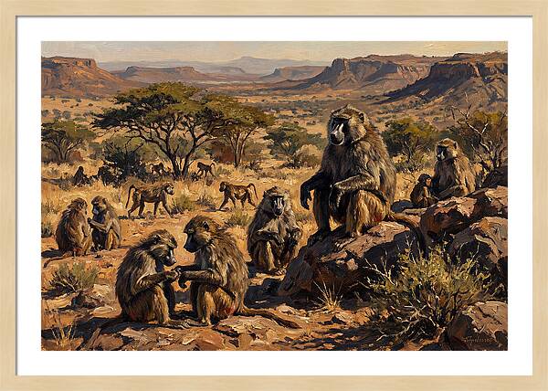 Baboon Troop Social Interaction