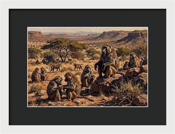 Baboon Troop Social Interaction