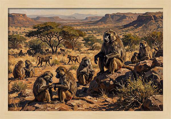 Baboon Troop Social Interaction