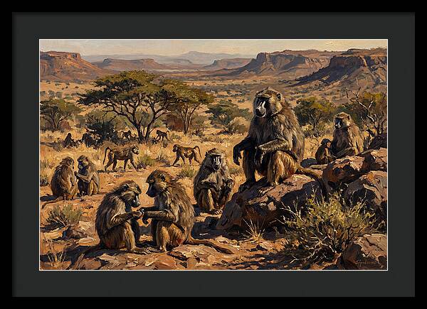 Baboon Troop Social Interaction