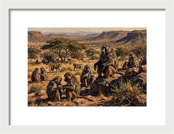 Baboon Troop Social Interaction