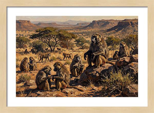 Baboon Troop Social Interaction