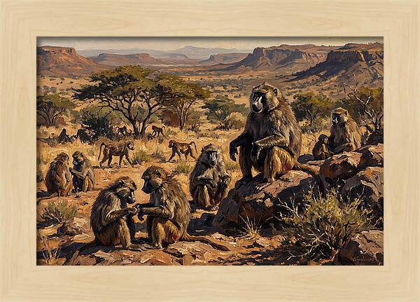 Baboon Troop Social Interaction