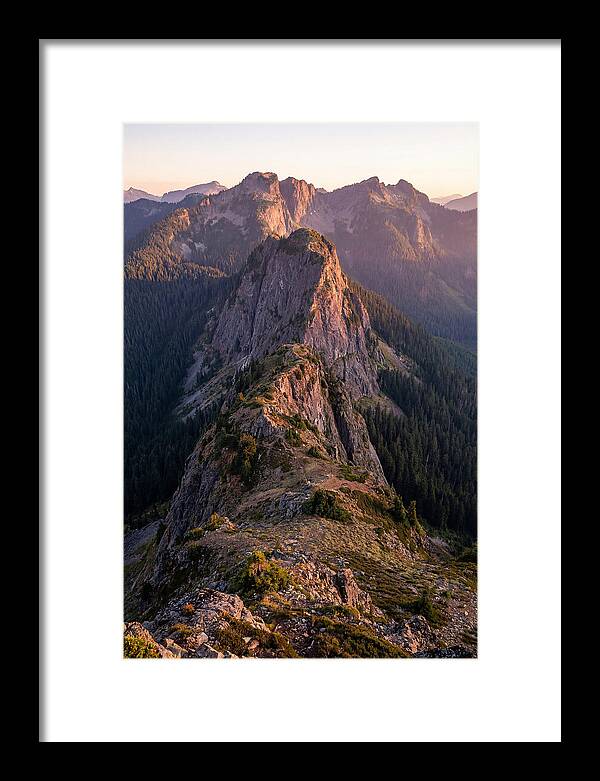 Backbone Ridge At Sunset