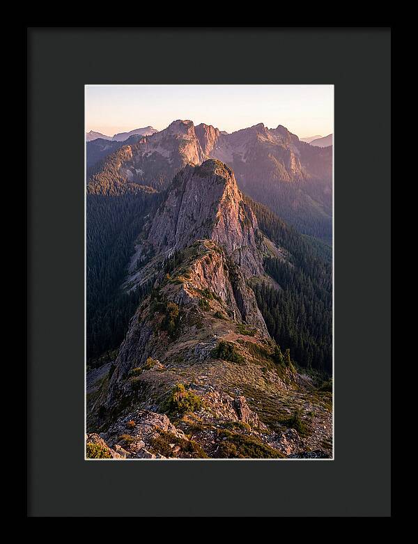 Backbone Ridge At Sunset