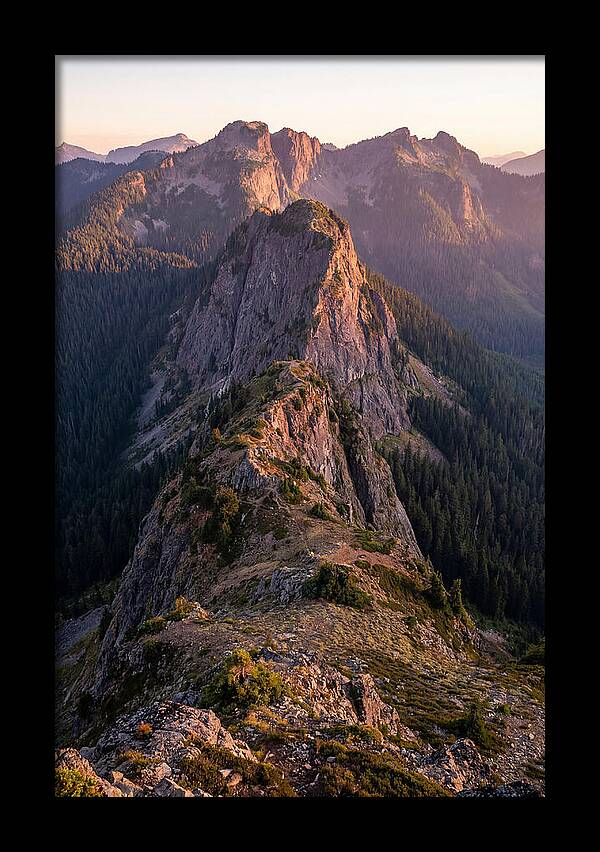 Backbone Ridge At Sunset