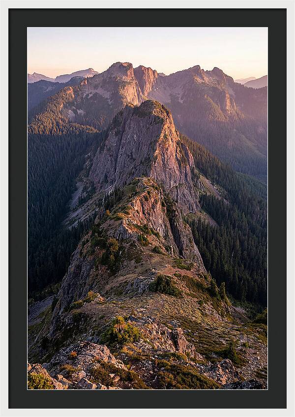 Backbone Ridge At Sunset