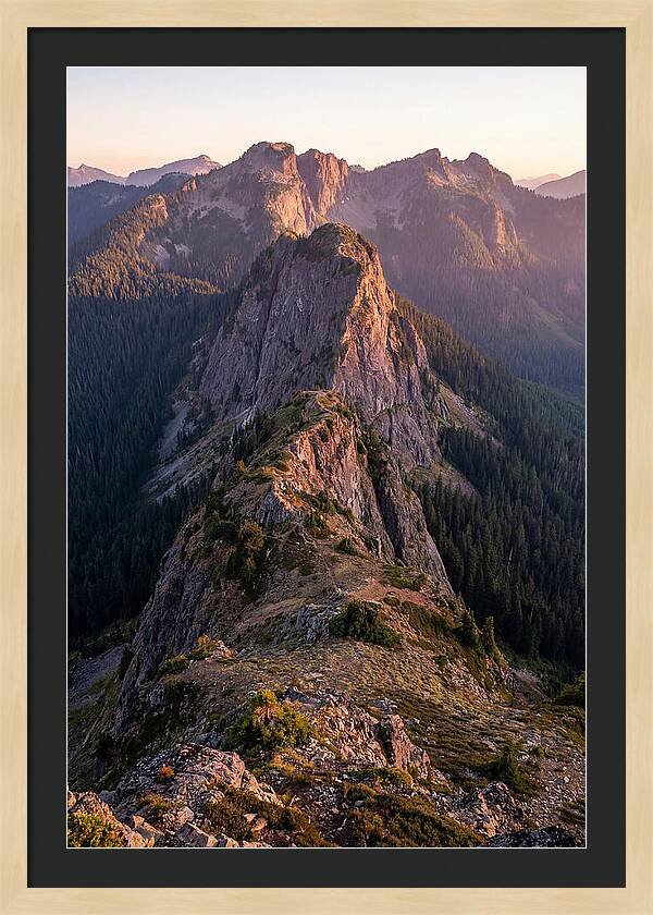 Backbone Ridge At Sunset