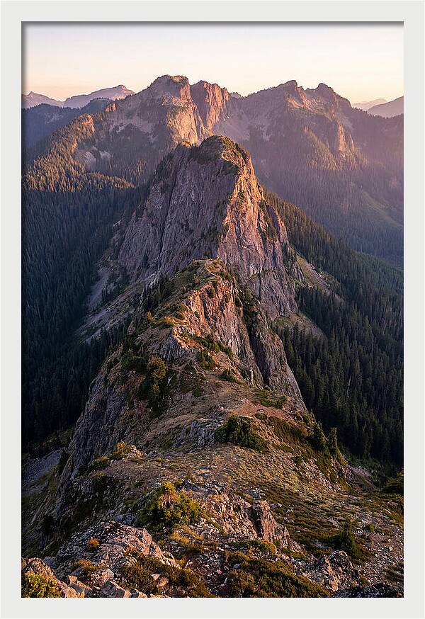 Backbone Ridge At Sunset
