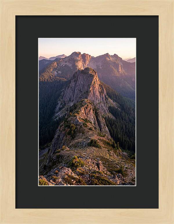 Backbone Ridge At Sunset