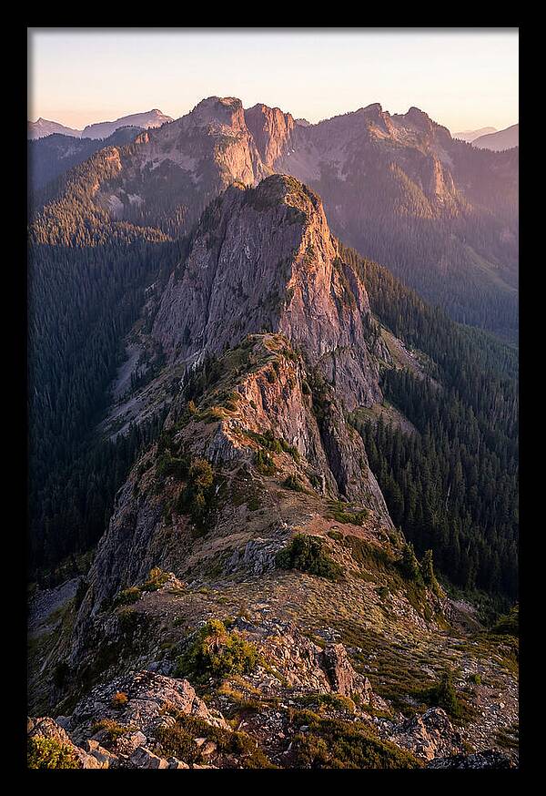 Backbone Ridge At Sunset