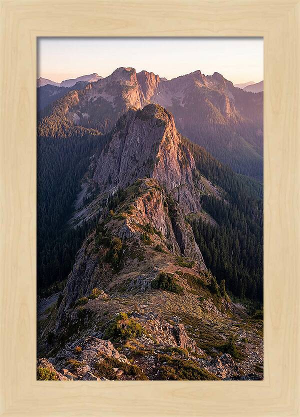 Backbone Ridge At Sunset
