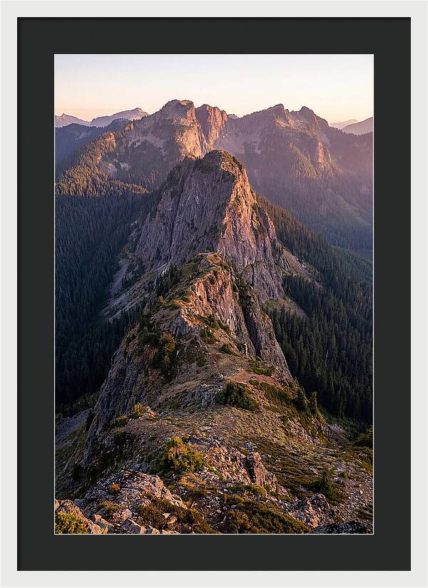 Backbone Ridge At Sunset