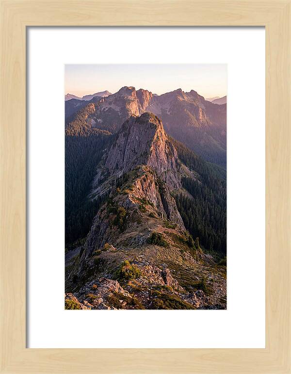 Backbone Ridge At Sunset