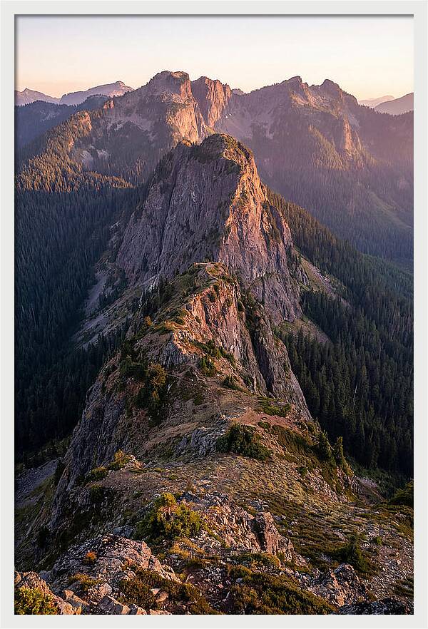 Backbone Ridge At Sunset