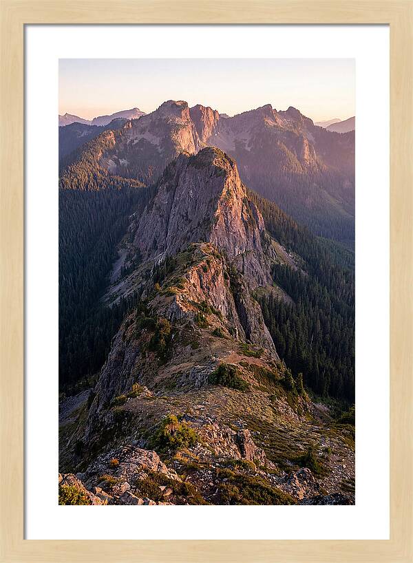 Backbone Ridge At Sunset