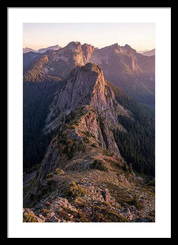 Backbone Ridge At Sunset