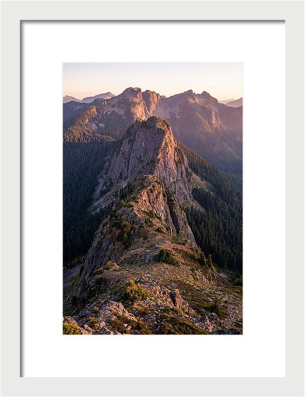 Backbone Ridge At Sunset