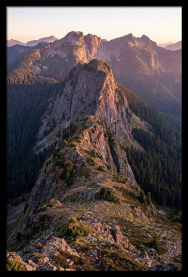 Backbone Ridge At Sunset