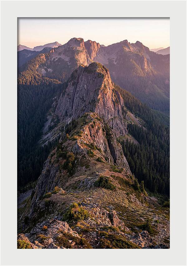 Backbone Ridge At Sunset