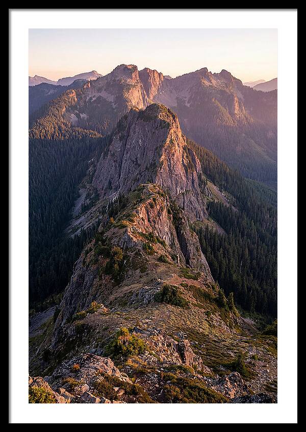 Backbone Ridge At Sunset