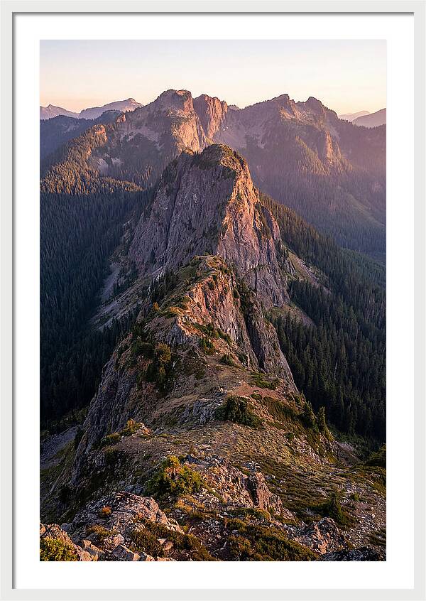 Backbone Ridge At Sunset