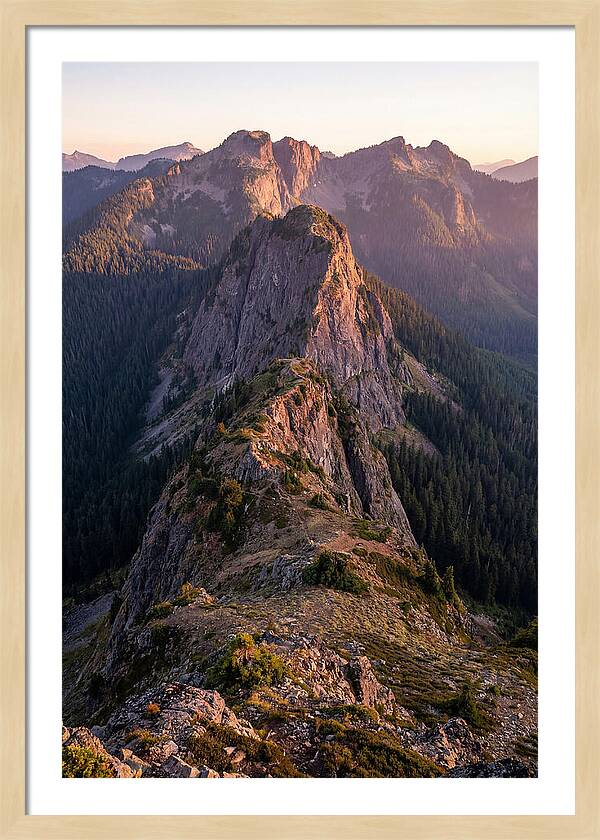 Backbone Ridge At Sunset