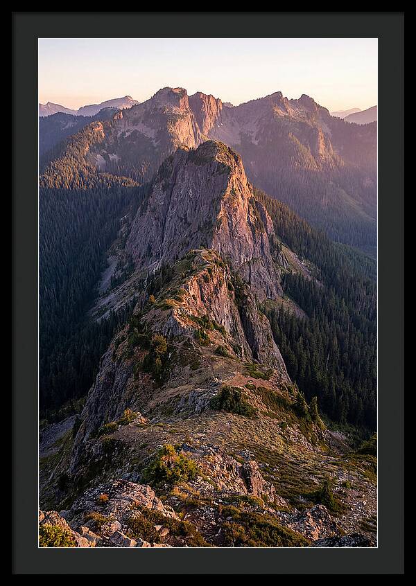 Backbone Ridge At Sunset