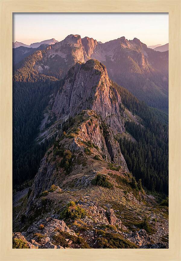 Backbone Ridge At Sunset