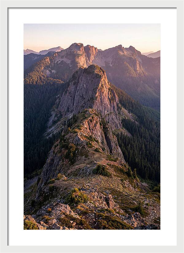 Backbone Ridge At Sunset