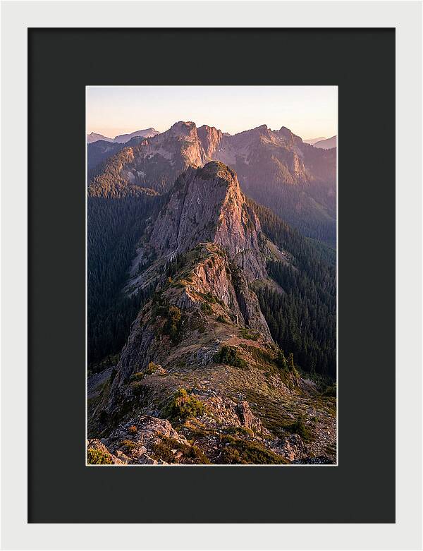 Backbone Ridge At Sunset