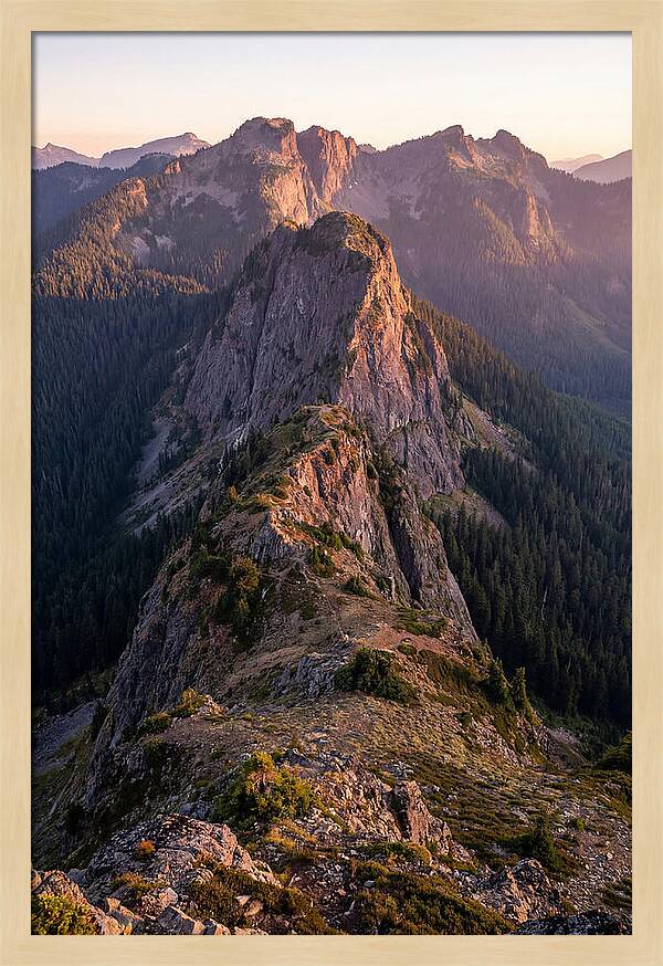 Backbone Ridge At Sunset