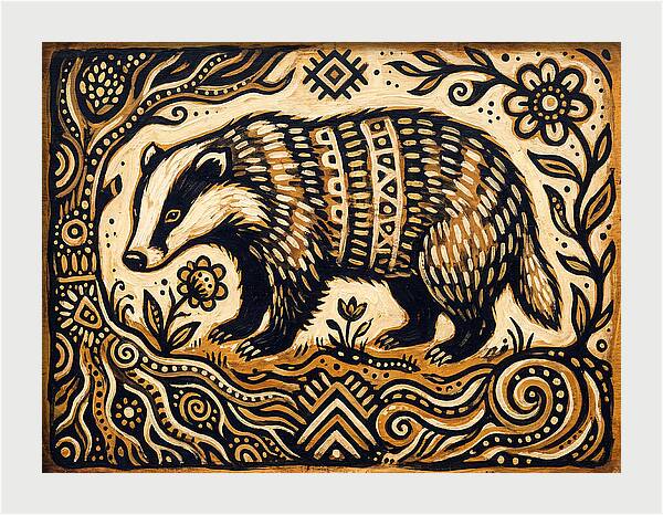 Badger Folk Art