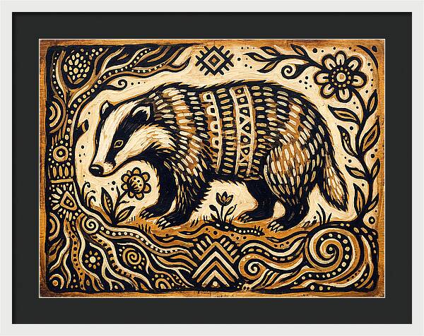 Badger Folk Art