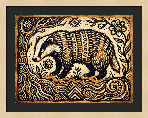 Badger Folk Art